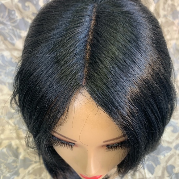 Human Hair Blend Wig